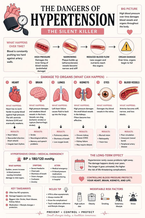 Cardiac notebook with visuals and practice test